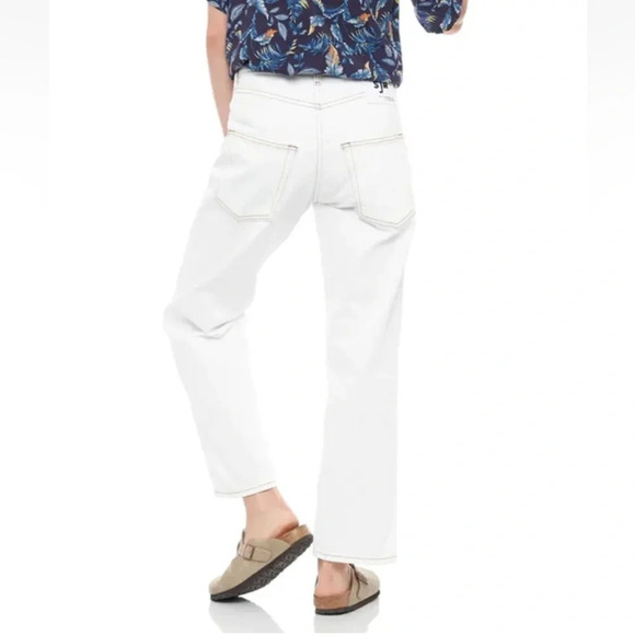 Sandrine Rose Denim - Sandrine Rose X Free People White straight Leg Jeans